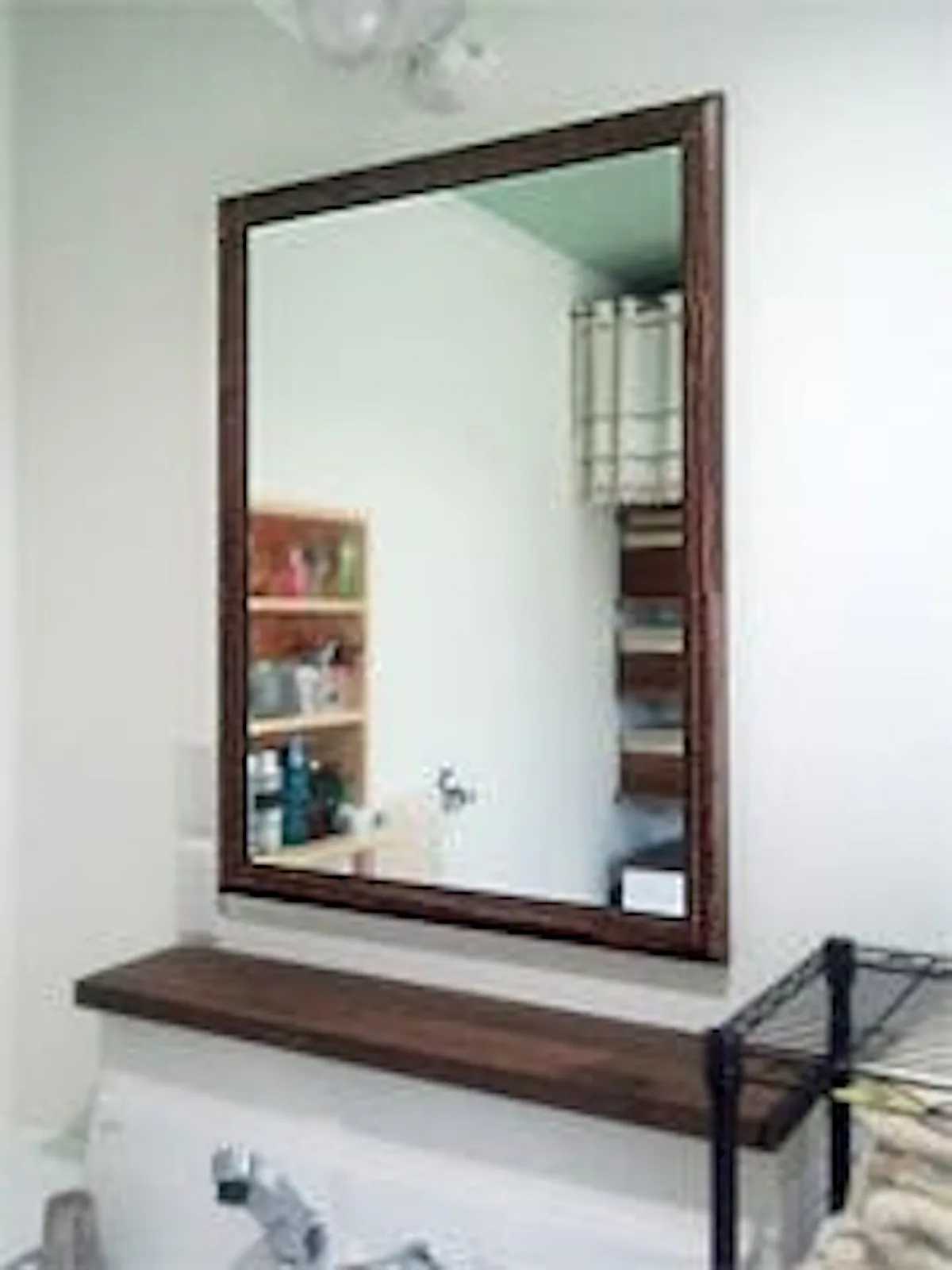 洗面所に使用したアンティークミラー(A-39008)