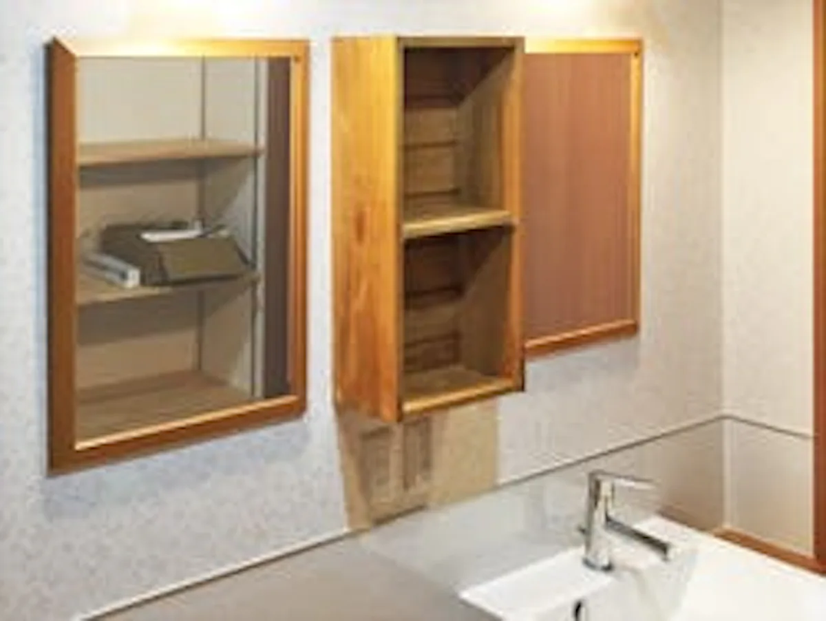 洗面所に使用したアンティークミラー(06-D777WD)