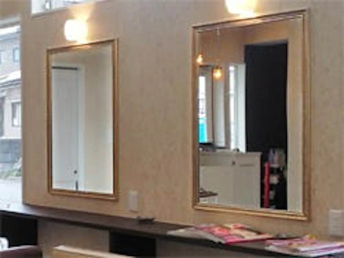 美容室で使用したアンティークミラー(A-682S)