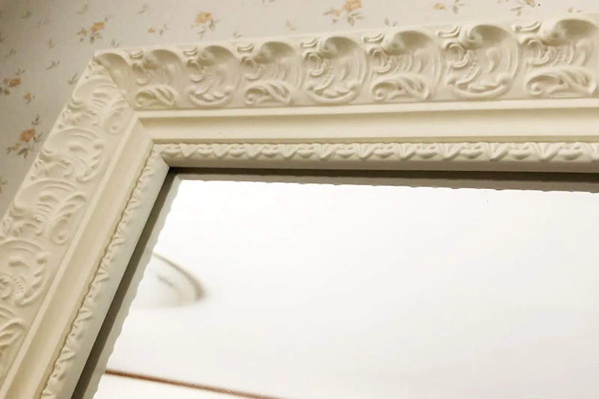 姿見に使用したアンティークミラー-2