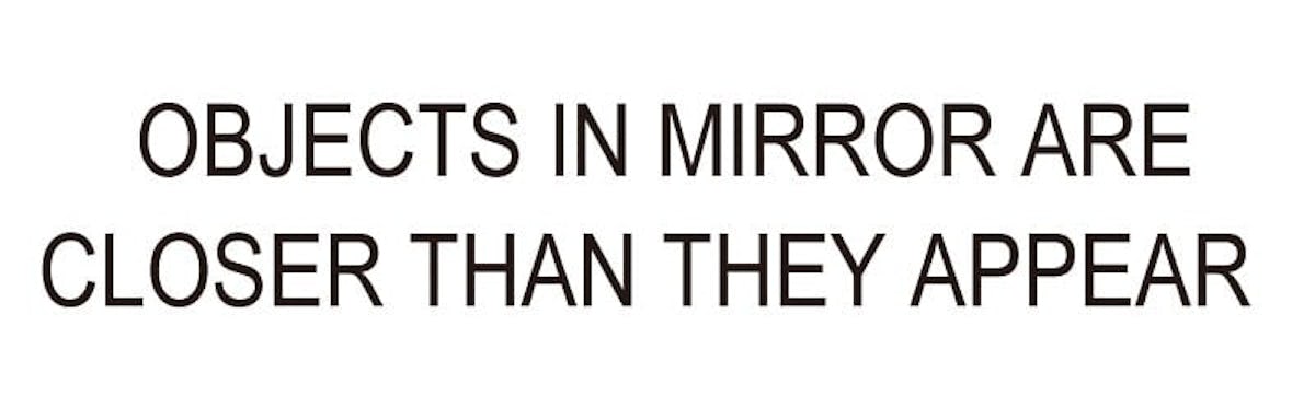 サイドミラーにエッチング加工を施した事例
