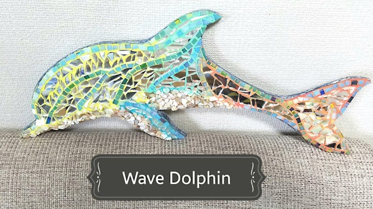 モザイクタイルアートに使用した「ガラスミラー」(1)