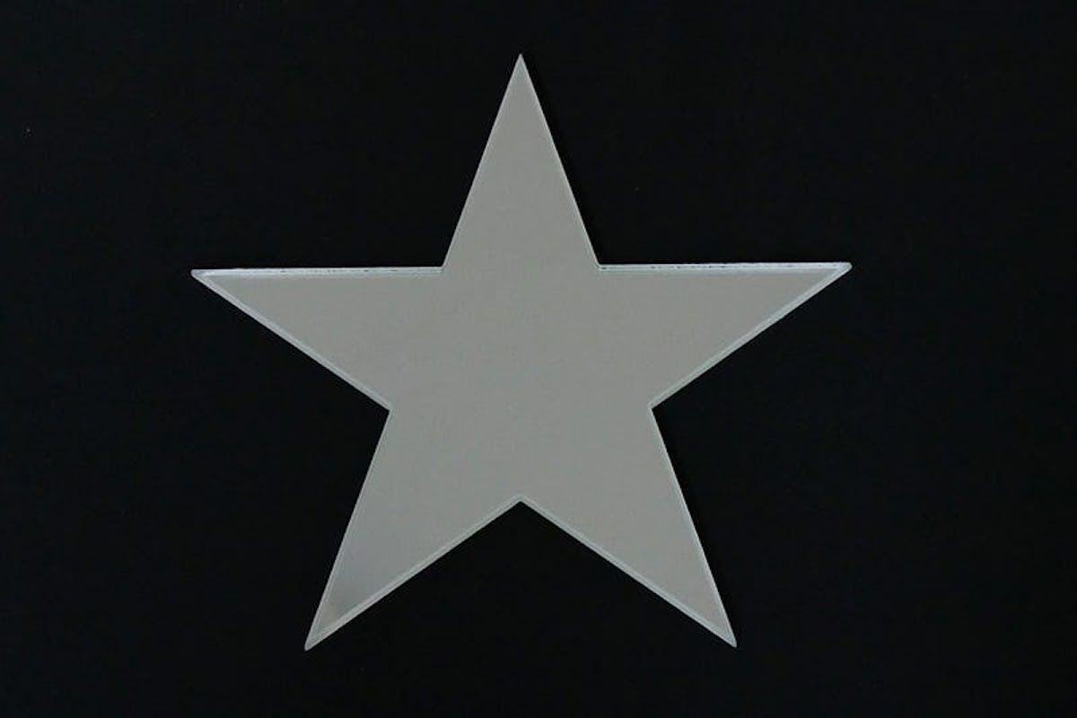 星型のミラー : 正面