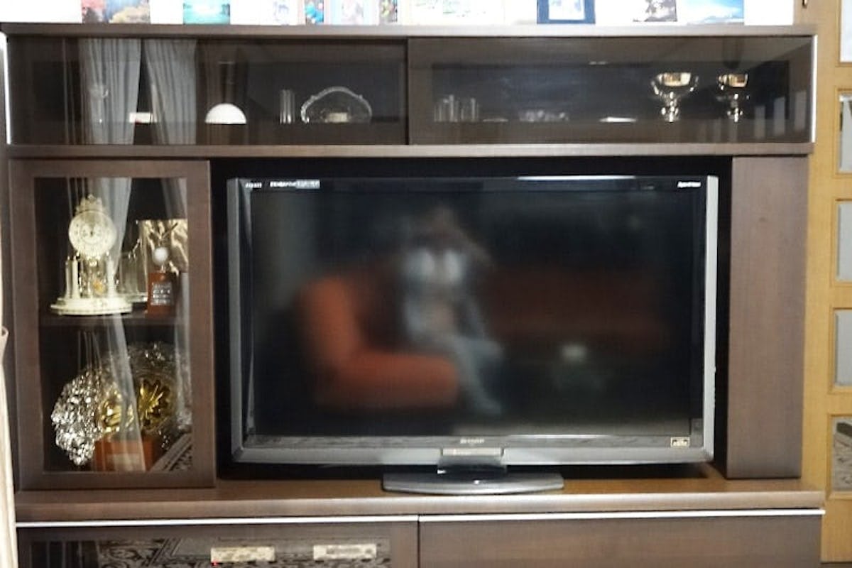 コレクションケースに貼り付けた「普通ミラー」(1)