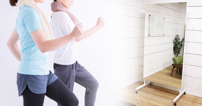 スポーツクラブに「移動式スポーツミラー」を設置した事例2選