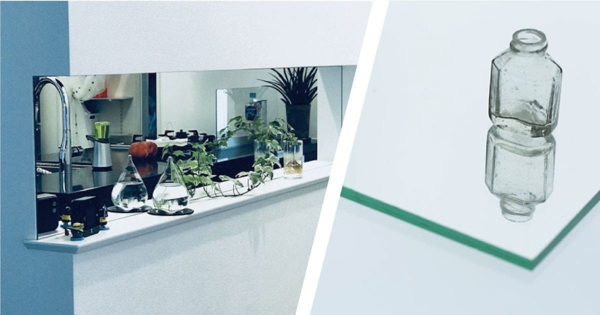 お客様事例 : 家具の一部に！鏡を住宅の家具に取り付けた事例4選