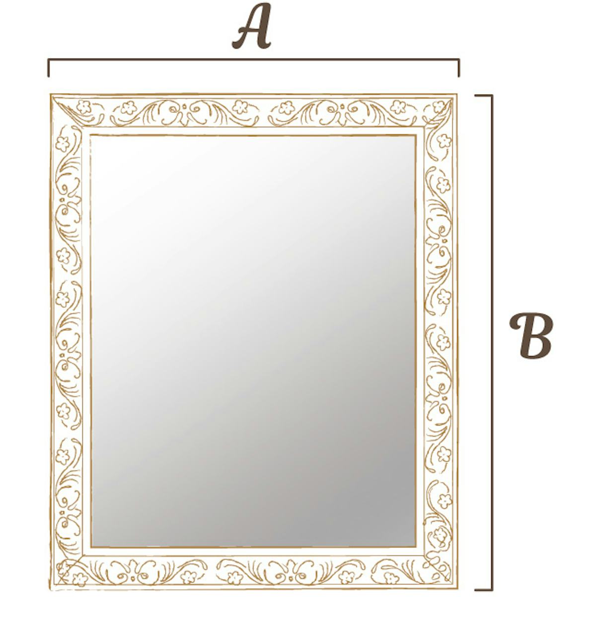 アンティークミラー-補強について