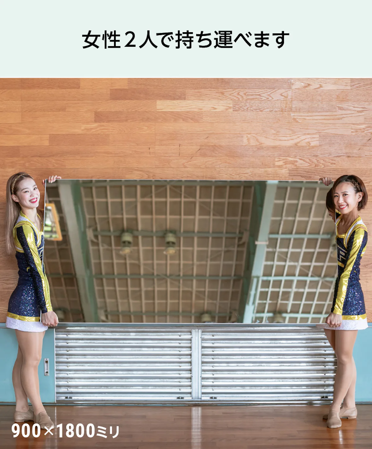 パネルミラー メジャータイプ 幅90×高さ180センチ｜鏡の販売.com