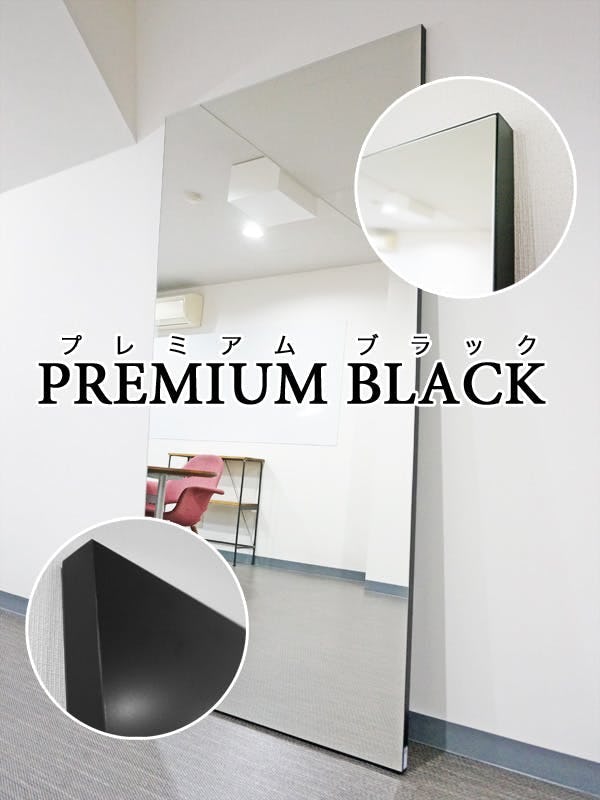 パネルミラー メジャータイプ(ワイド)(PREMIUM BLACK) 幅120×高さ180センチ