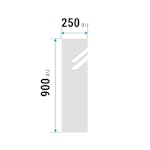 防湿ミラーHG（No.2） 幅25×高さ90センチ×厚み5ミリ
