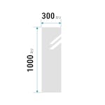 防湿ミラーHG（No.7） 幅30×高さ100センチ×厚み5ミリ