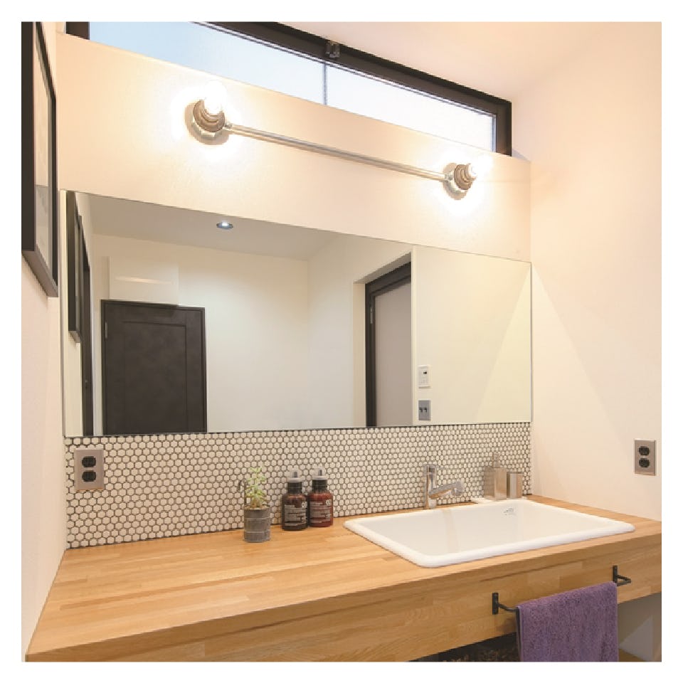 脱衣所・洗面所の鏡 - 風呂場の湯気が当たる脱衣所に／防湿ミラーST