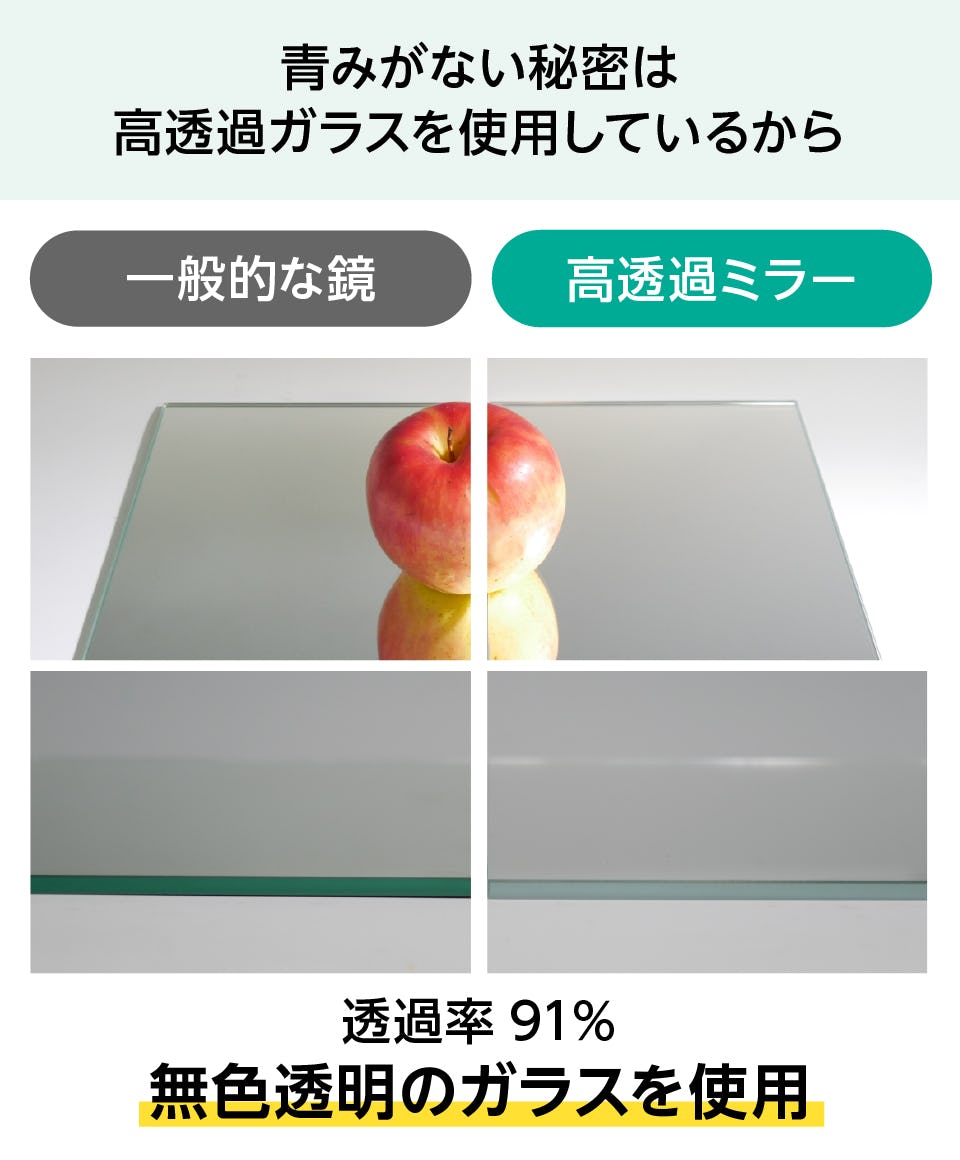 美容室用の鏡】高透過ミラー／サイズオーダー販売専門店