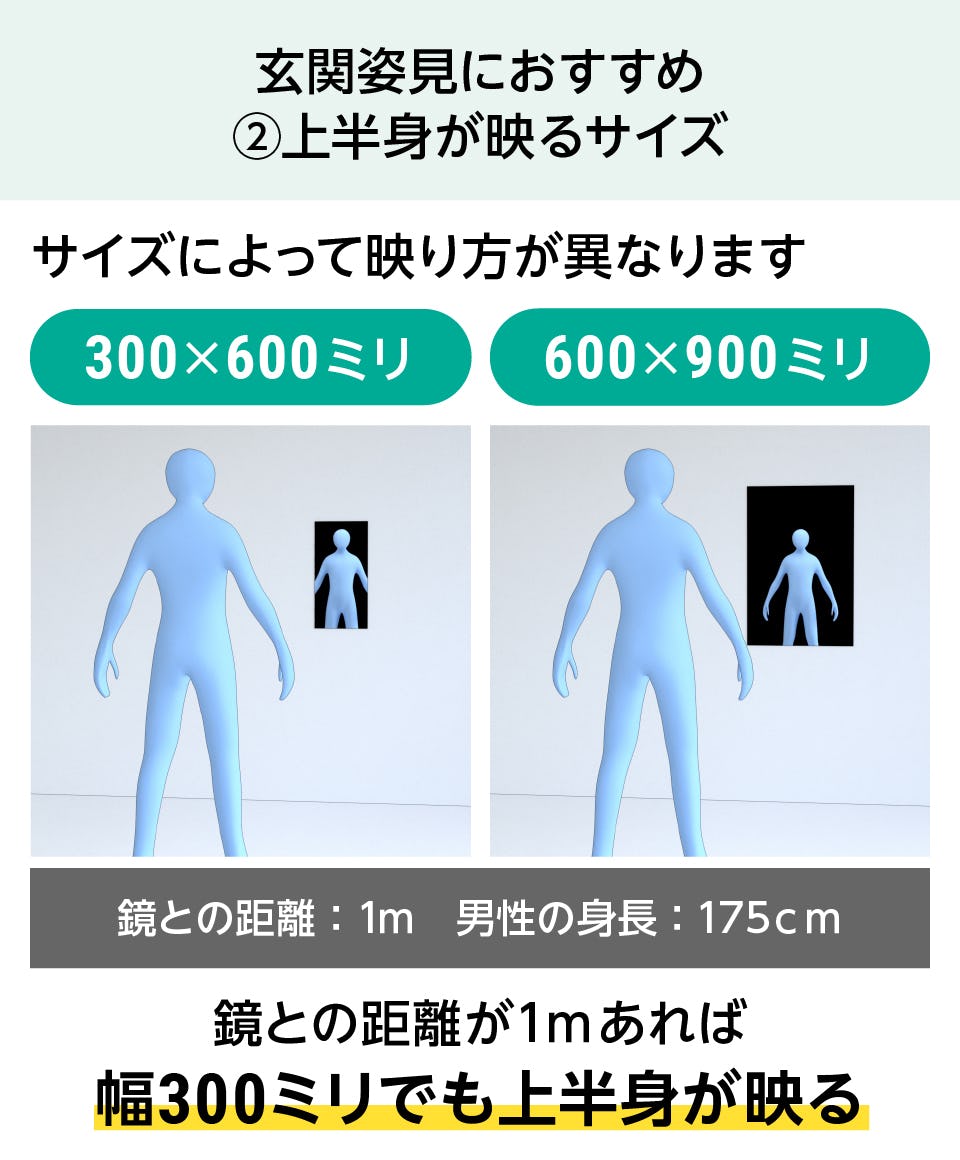 ガラスミラー／クリアミラー】サイズオーダー◎／定寸26種