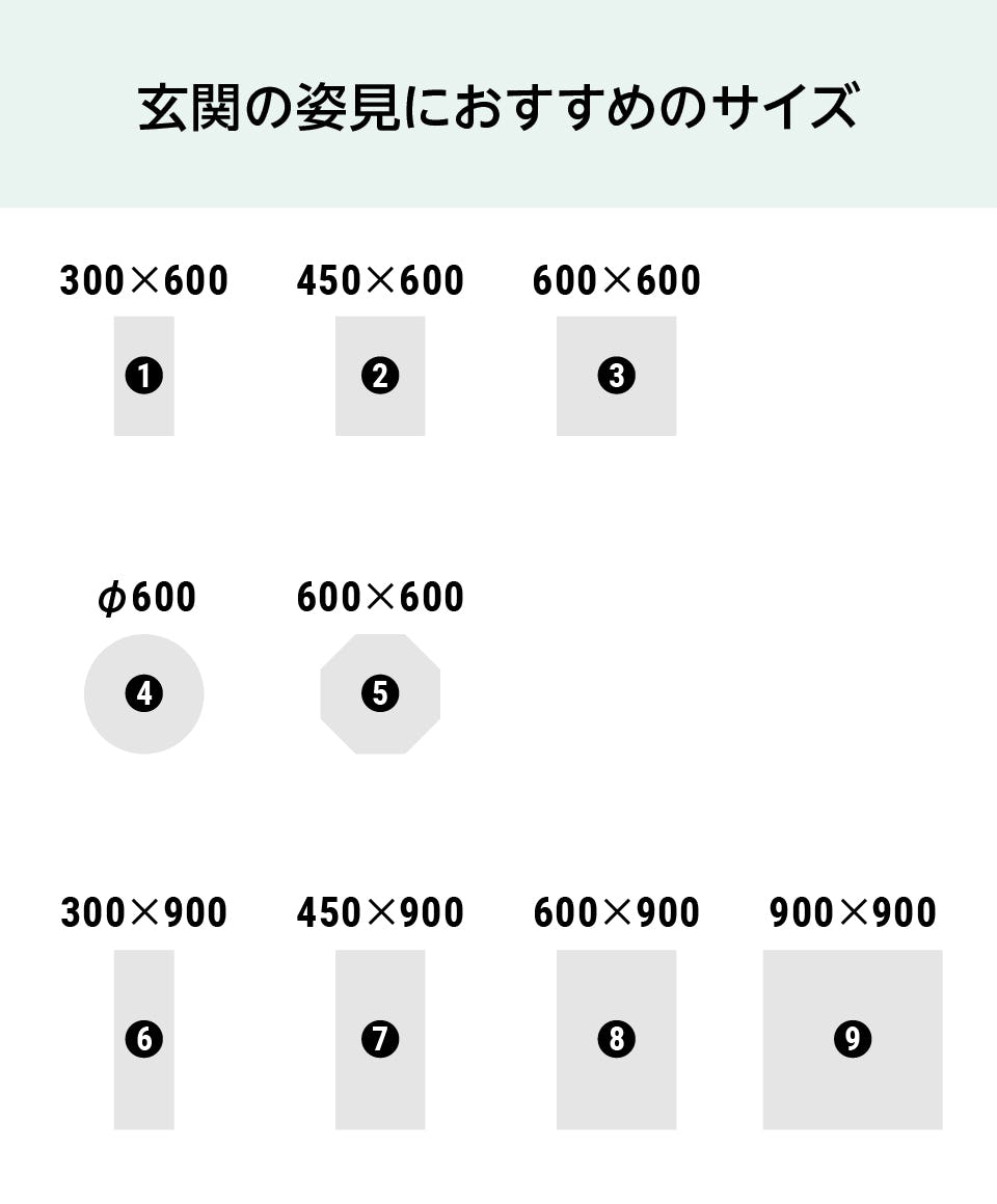 ミラー 寸法 人気