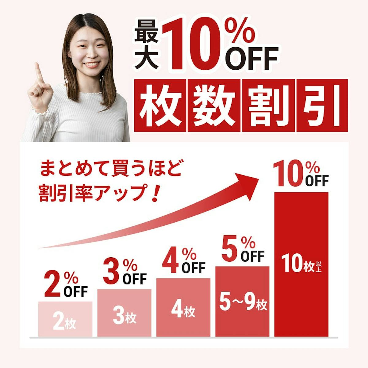 「ダンス用 立て掛けミラー(パネルミラー)」は最大10％OFFになる枚数割引があるので、連貼りしたい人におすすめ